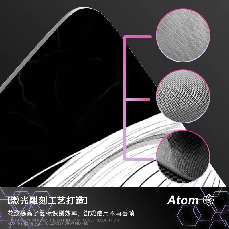 Alfombrilla de ratón de vidrio fotovoltaico templado suave FPS Esports 3,2mm alfombrilla de escritorio grande para juegos patrón personalizable accesorios para jugadores - imagen 4