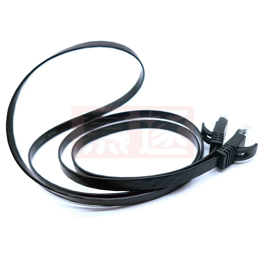 Cable Ethernet RJ45 Cat6 Lan Cable RJ 45 Cable de red plano Cable de conexión para módem, enrutador, TV, panel de conexión, PC, computadora portátil 90 grados - imagen 5