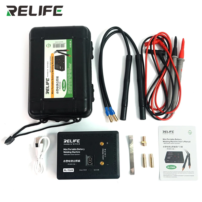 RELIFE-Mini soldador por puntos de batería portátil RL-936W, máquina de soldadura multiusos pequeña quemada para mantenimiento de teléfonos móviles - imagen 2