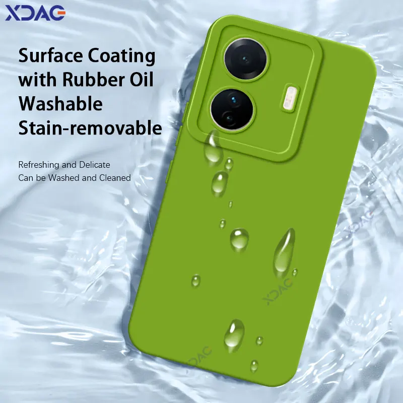 Funda trasera de silicona líquida cuadrada con Ojos de Ángel para VIVO T1 Pro 5G, versión Global, funda suave a prueba de golpes para teléfono VIVOT1 T1Pro, bolsas de 778G - imagen 5