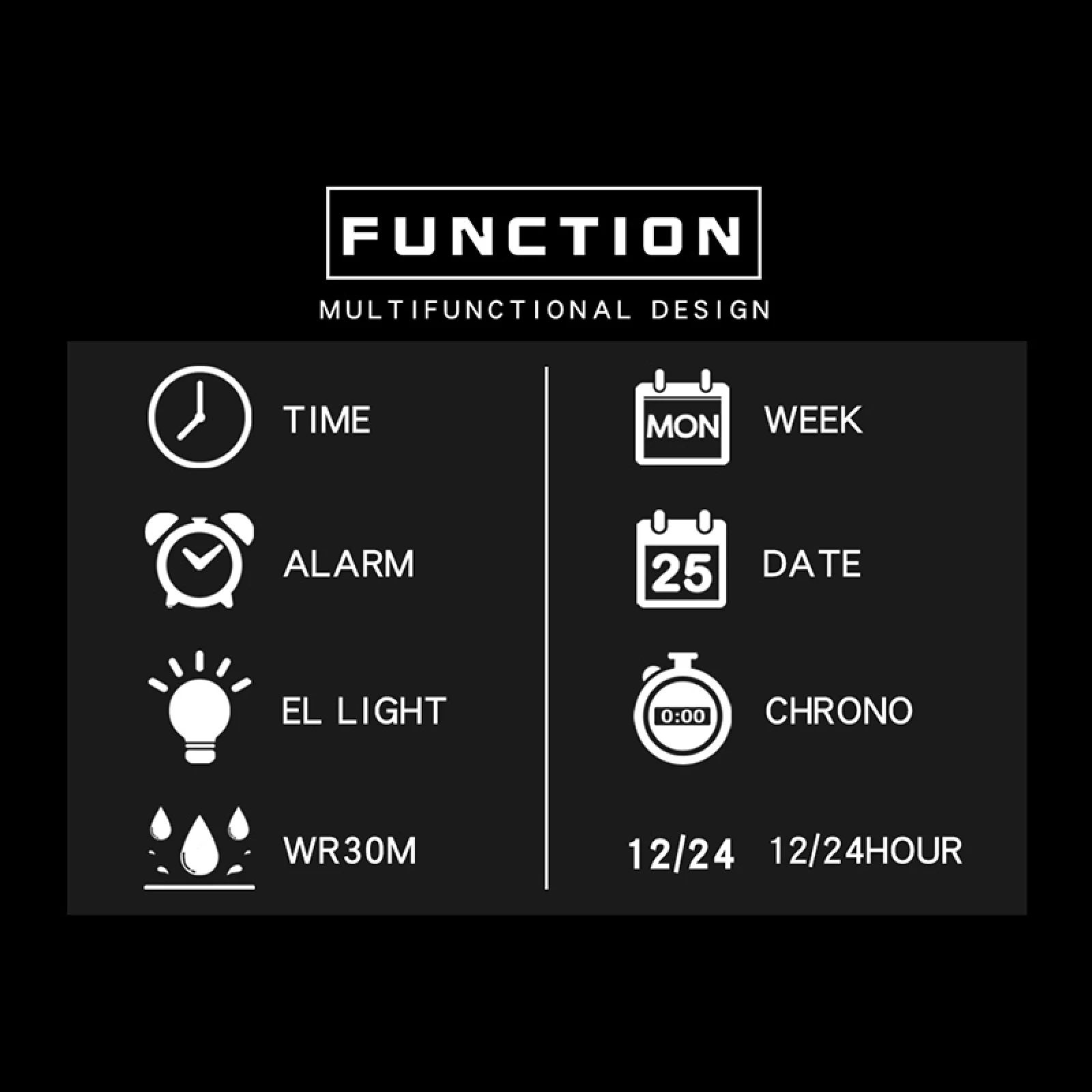 9619 Pantalla de fecha impermeable deportiva de lujo electrónica
Reloj LED colorido luminoso digital reloj de pulsera para estudiantes para niños - imagen 4