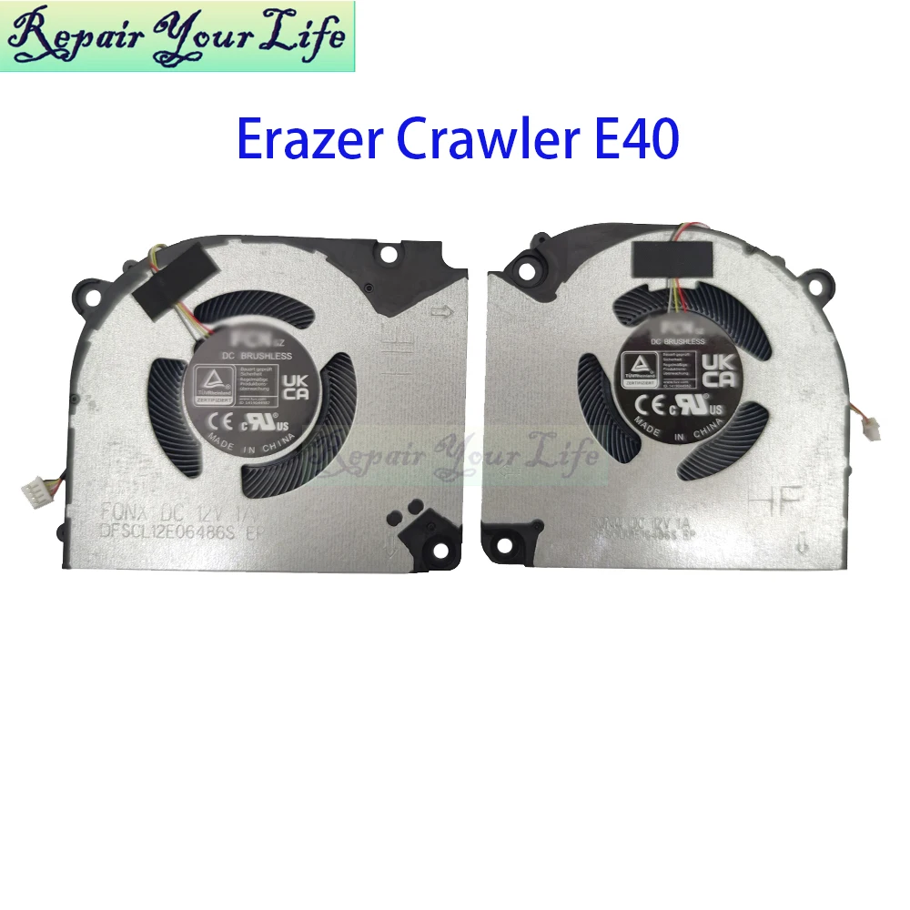 Ventilador de refrigeración GPU para CPU de ordenador portátil, radiador enfriador para Medion ERAZER Crawler E40 MD62518 MD62531 MD62536 MD62549 V155RNCQ - imagen 2