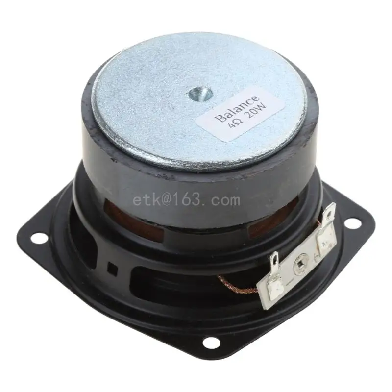 Altavoz portátil 3,5 pulgadas, rango frecuencia completo, 4ohm, 20W, minialtavoz sonido artesanal para cine en - imagen 3