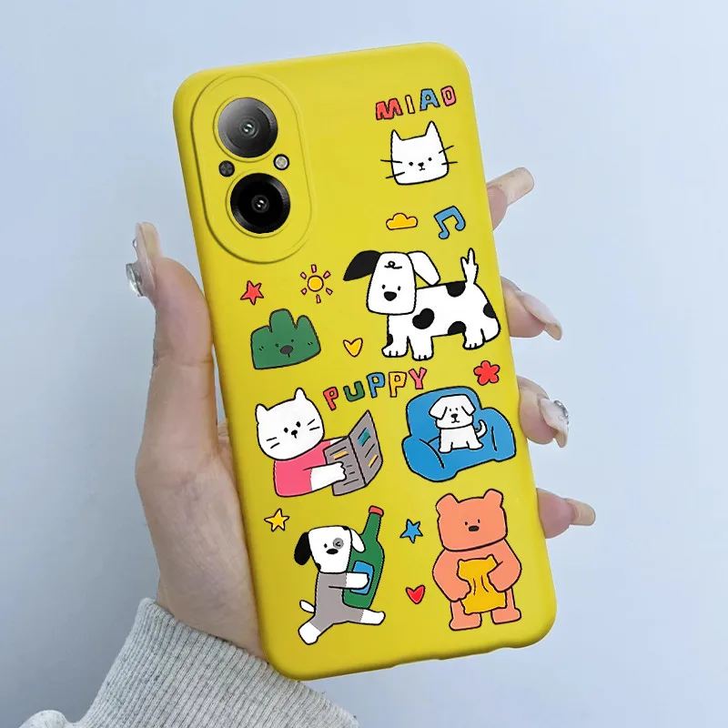 Para Realme C67 4G Funda RMX3890 Linda dibujos animados Panda astronauta silicona suave funda trasera delgada para Realme C 67 C67 4G RealmeC67 Funda - imagen 3