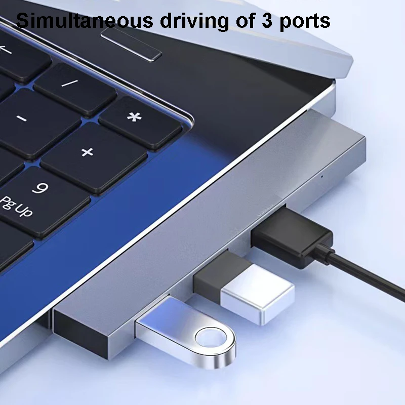 HUB USB C 4 en 1 3,0 PD 60W tipo C 3,1 divisor USB multipuerto adaptador OTG HUB USB para Xiaomi Lenovo Macbook Pro 13 15 Air Pro - imagen 3