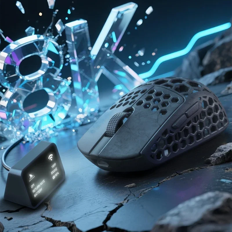 Darmoshark M5 ratón de carbono forjado con aire Bluetooth inalámbrico triodo 30000DPI 8K ratón para juegos PC Gamer ratones accesorios para ordenador portátil ​ - imagen 4