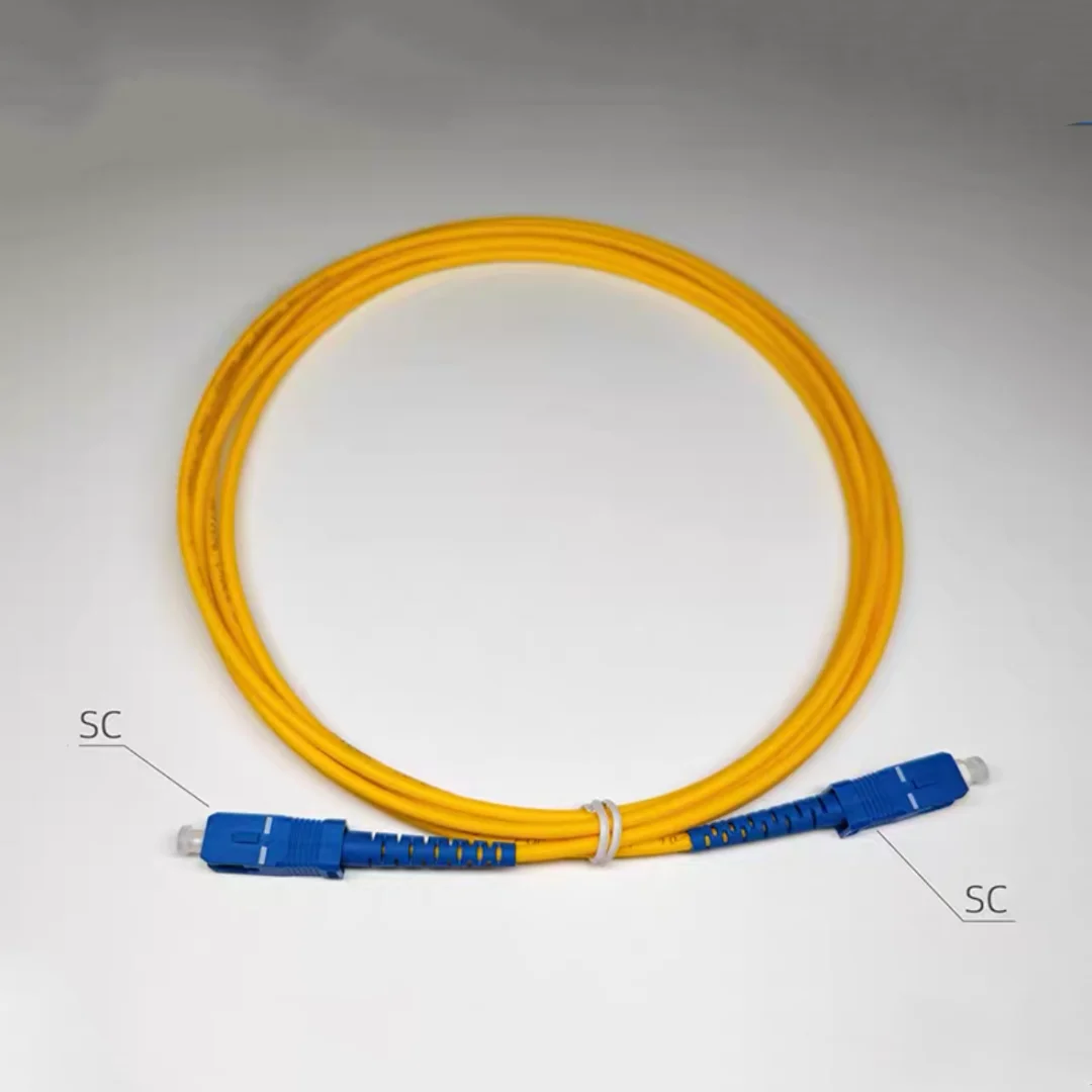 Cable de conexión óptico SC-SC 1m 5m 10m 50m 100m 3m 20m simplex SM 30m PVC conector azul puente de fibra SC G652D envío gratis ELINK - imagen 5