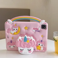 Funda iPad infantil silicona dibujos animados antigolpes protectora