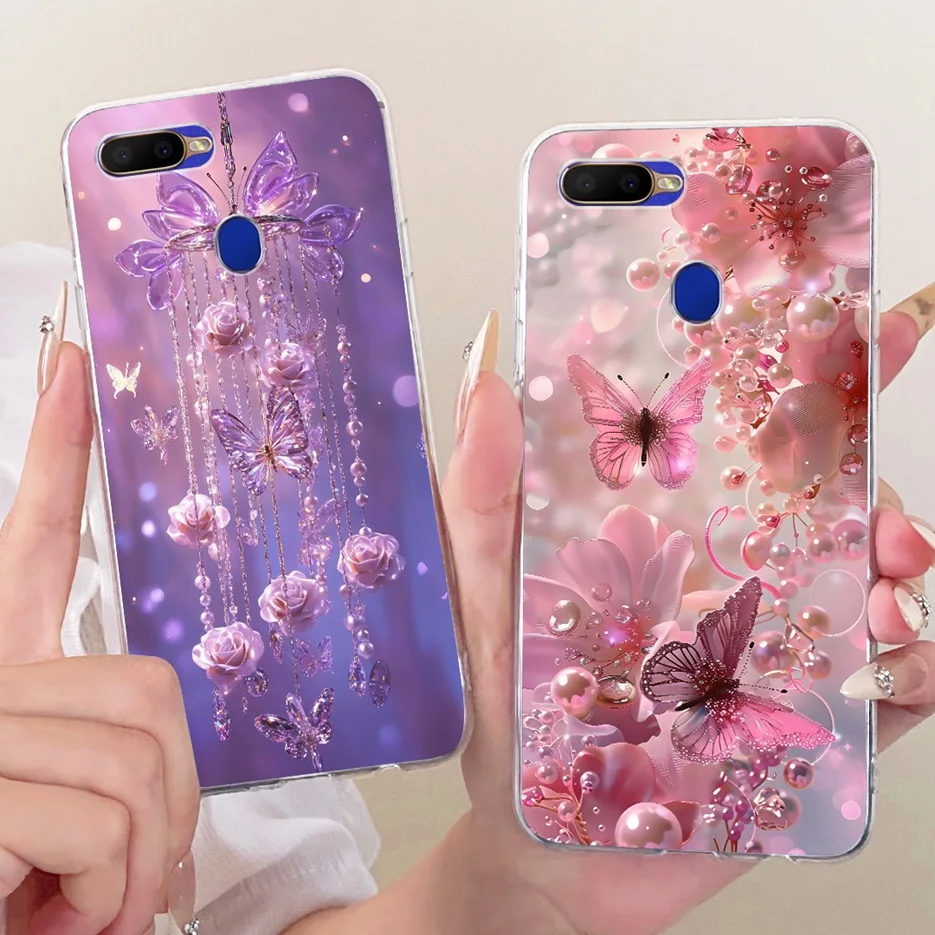 Para Oppo A5s funda Oppo AX5s lindo León moda cubierta pintada funda de silicona suave para Oppo A12 A7 AX7 OppoA7 OppoA12 OppoA5s Fundas - imagen 2