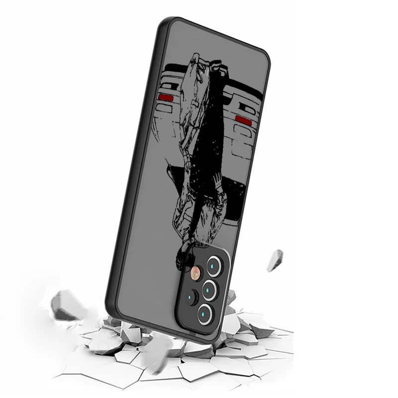 Initial D Anime Art Car Cool Frosted translúcido para Samsung Galaxy S24 S23 S22 S21 S20 FE S10 S9 S8 Plus Ultra Pro 5G Soft - imagen 3