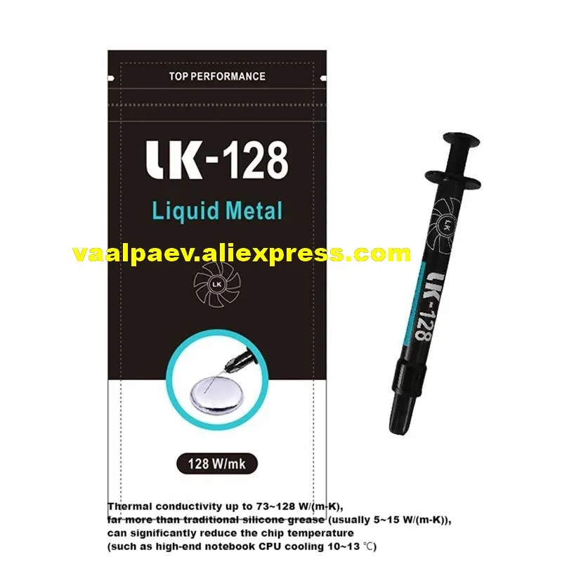 Placa base de ordenador para PS5, PS4, XBOX, CPU, tarjeta gráfica, grasa térmica de Metal líquido, LK-128 128 W/(m·K), elementos esenciales de reparación, 10 Uds.