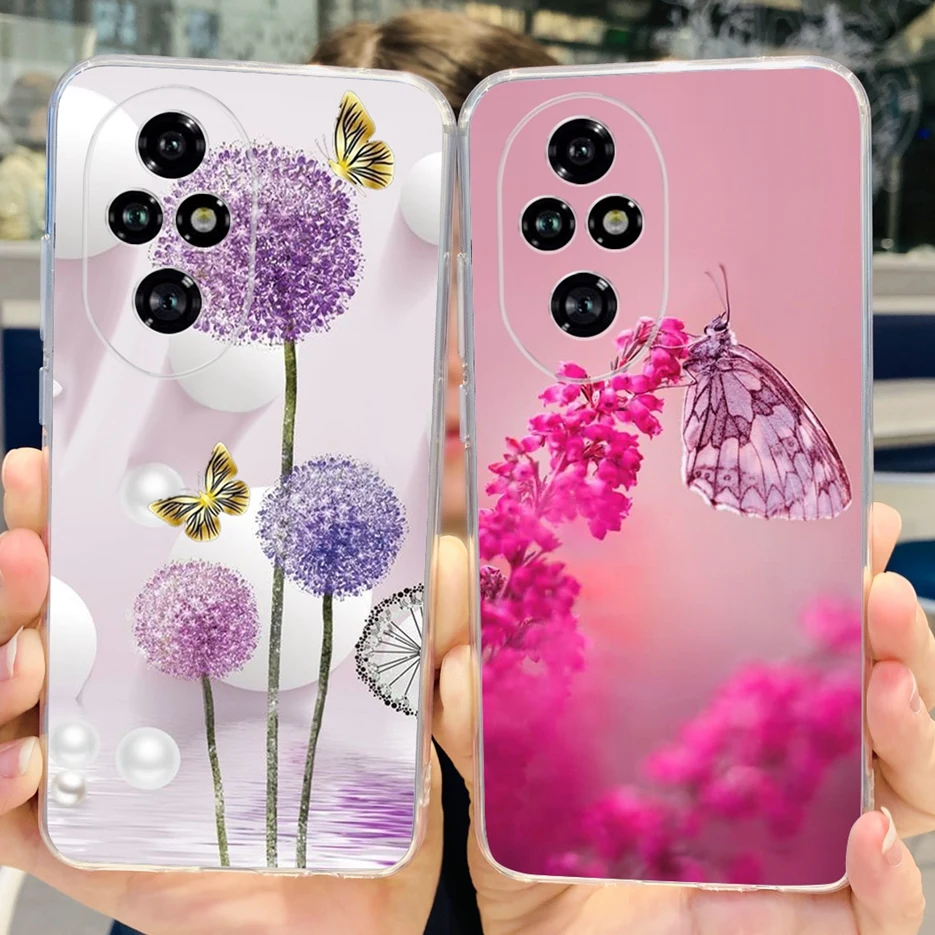 Para Honor 200 Pro funda ELP-AN00 nueva moda cubierta pintada fundas de teléfono de silicona transparente para Honor 200 Lite Honor200 Pro Fundas suaves - imagen 4