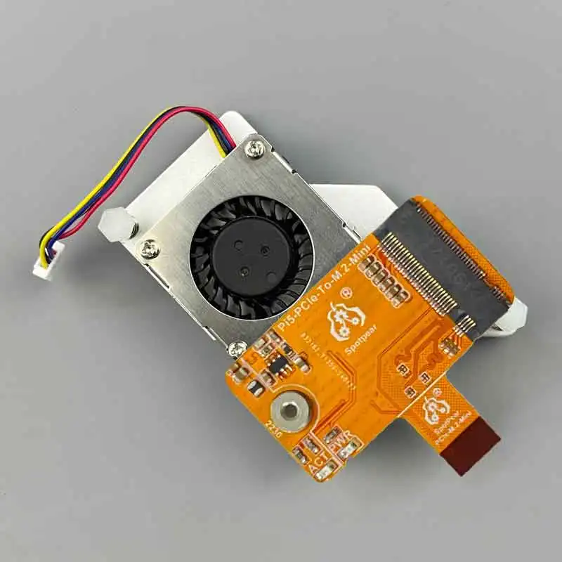 Raspberry Pi5 PCIe a M.2 NVMe SSD Mini placa de un solo cuerpo HAT PCIe-TO-M.2-Mini-FPC y diseño de combinación diferencial Pi5-PCIe-2230 - imagen 2