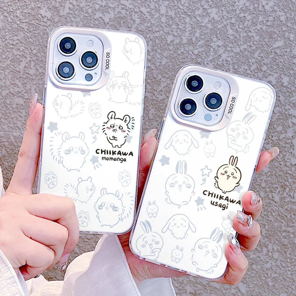 Chiikawas Hachiwares funda de teléfono para Samsung Galaxy A73 A72 A71 A55 A54 A53 A52 A51 A33 A32 A23 A14 A12 4G 5G, cubierta dura colorida - imagen 2