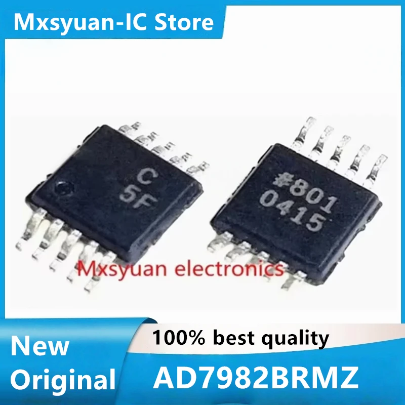 Mxsyuan 2 pièces ~ 10 pièces/lot AD7982BRMZ AD7982BRM AD7982 C5F MSOP10, nouveau, original, en stock - imagen 2