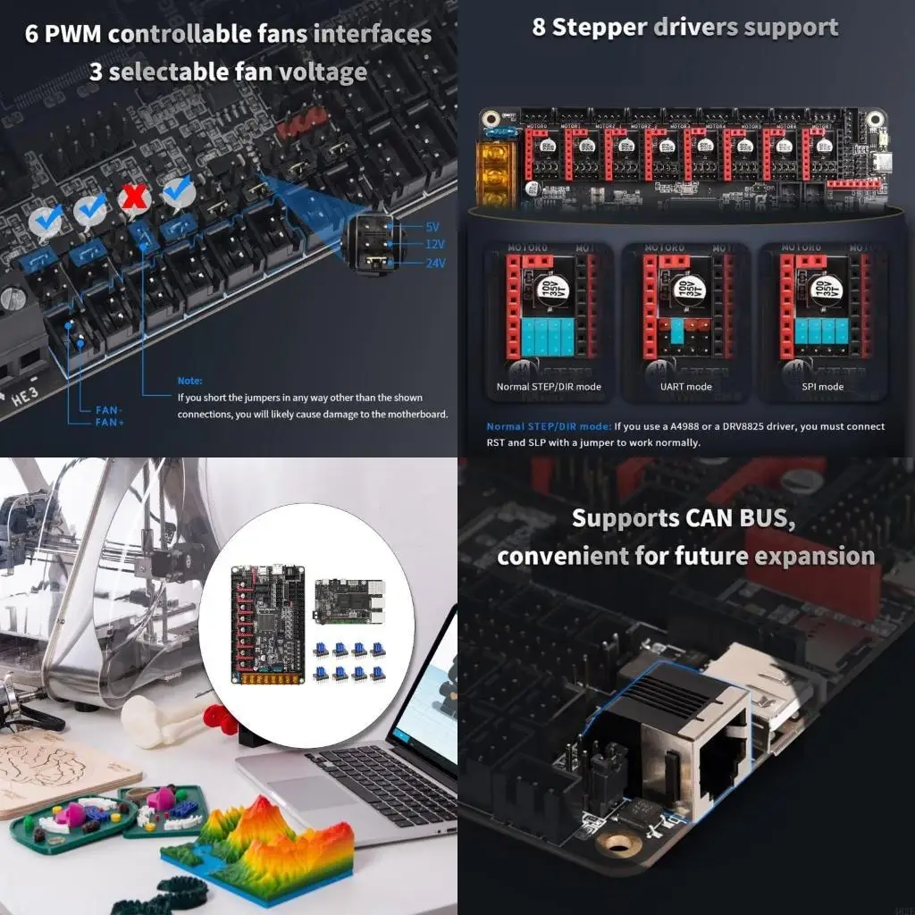 462E Octopus v1.1 con BTT V1.2 y 8pcs TMC2209 V1.3 impresora