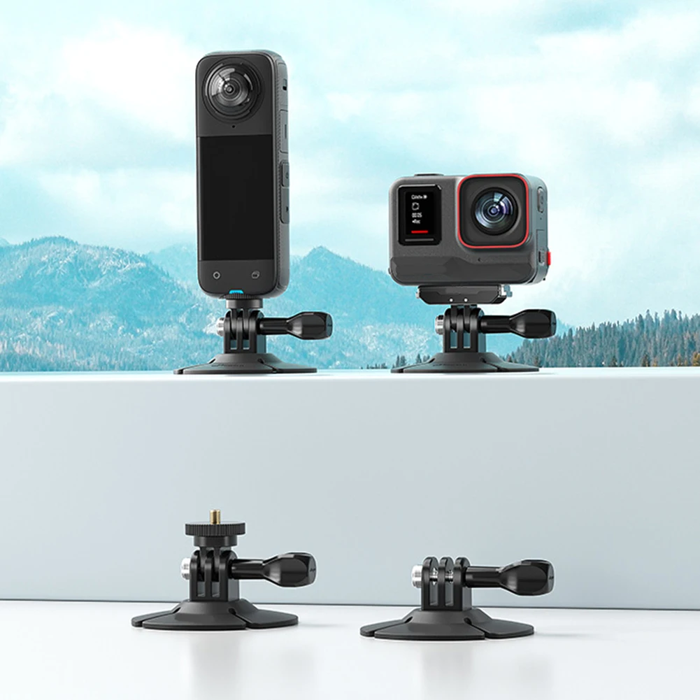 Soporte adhesivo de Base fija para Cámara de Acción GoPro, Kit de montaje plano curvo para casco de motocicleta, accesorios de cámara Insta360 - imagen 5