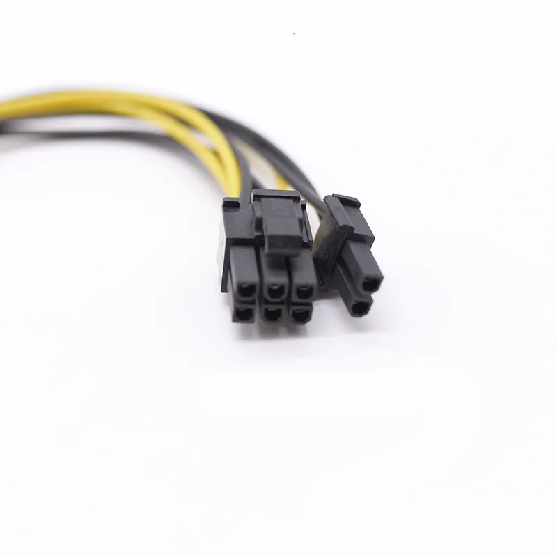 Tarjeta de vídeo gráfica Dual SATA de 15 pines macho a 8 pines (6 + 2) 6 PCI-E PCIE Express, adaptador convertidor de suministro, Cable de extensión GPU - imagen 3