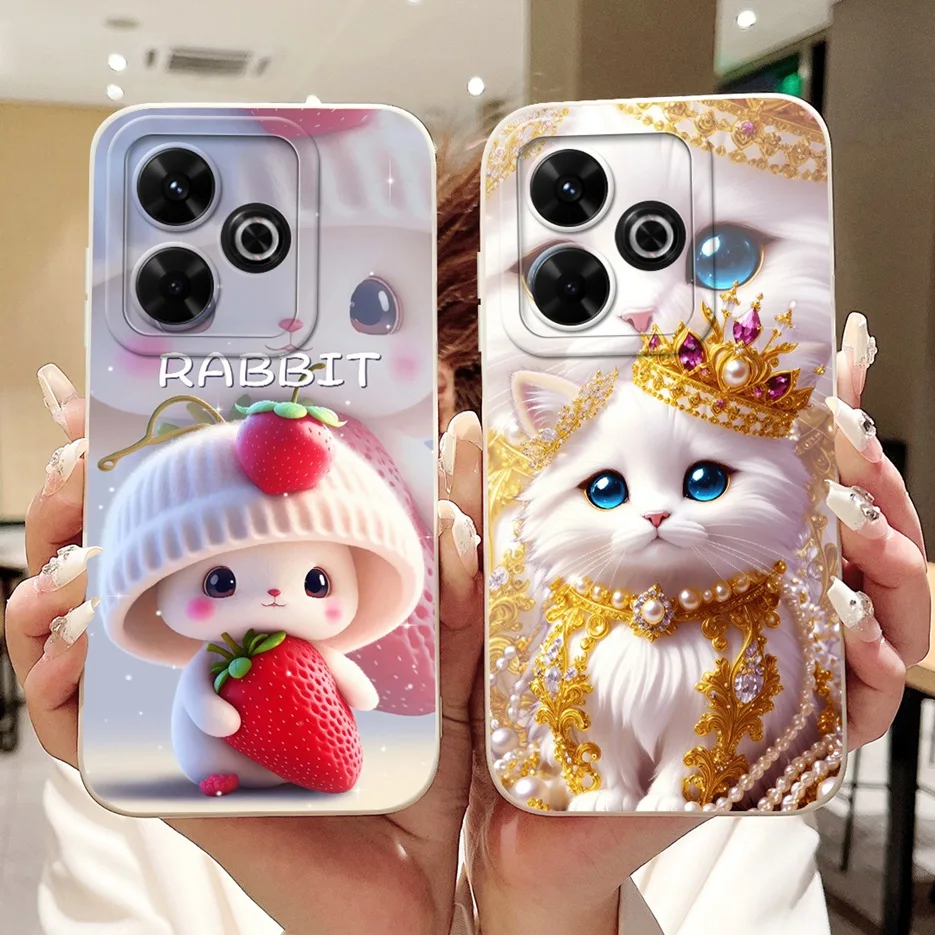 Para Xiaomi Redmi 13 4G funda Redmi 13X cubierta pintada de lujo de caramelo funda de teléfono mate para Xiaomi Redmi 13 Redmi13 X 13X 4G bolsas suaves - imagen 3