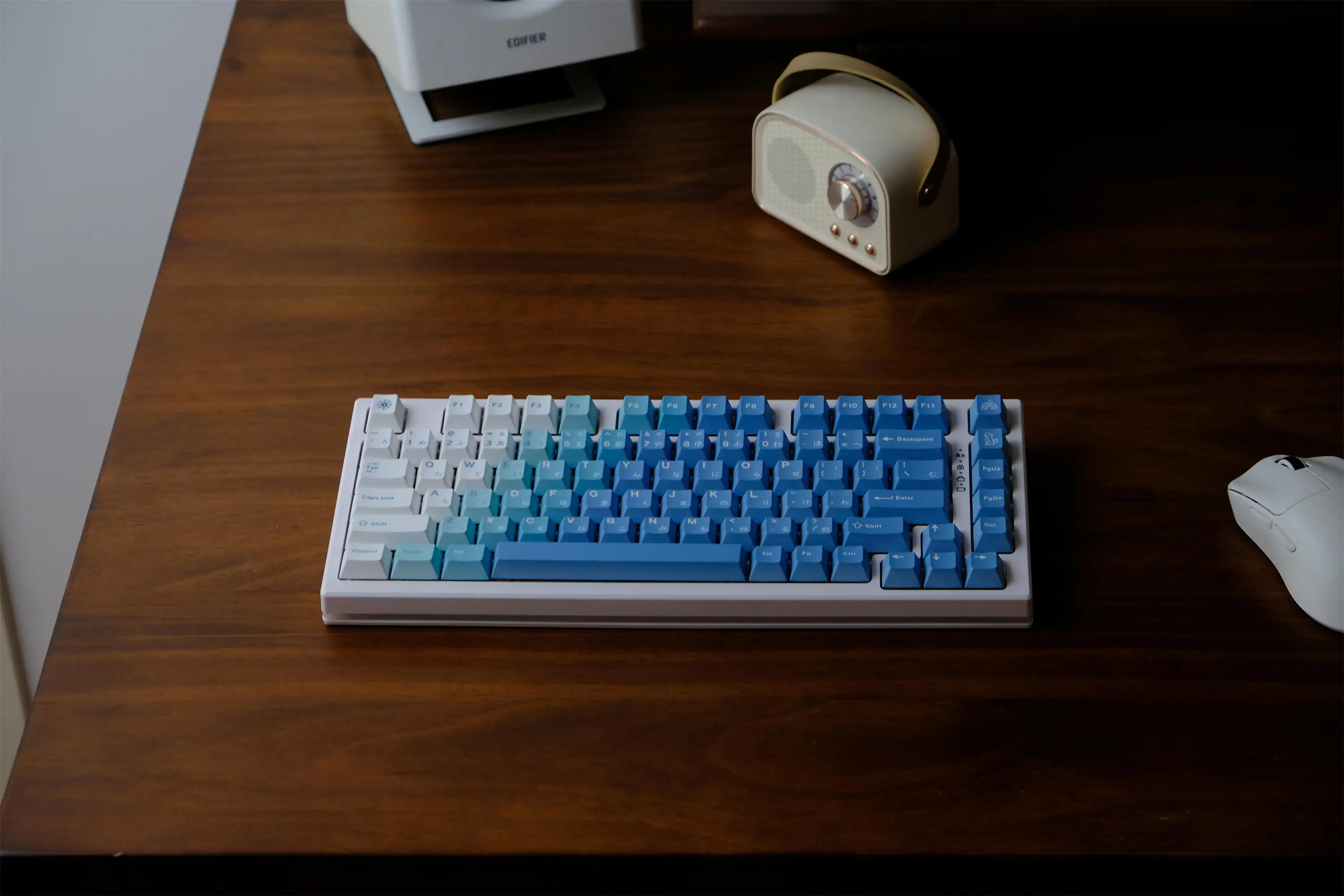 GMK Yeti-teclas con gradiente, 129 teclas, Material PBT, perfil de cereza para teclado mecánico Cherry MX Switch 61/64/68/75/84/87/98/104 - imagen 3