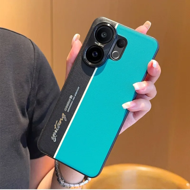 Funda para VIVO V60 X200 FE S30 Pro MINI Funda de cuero de lujo con rayas mate para VIVO V 60 VIVOV60 Funda de parachoques a prueba de golpes