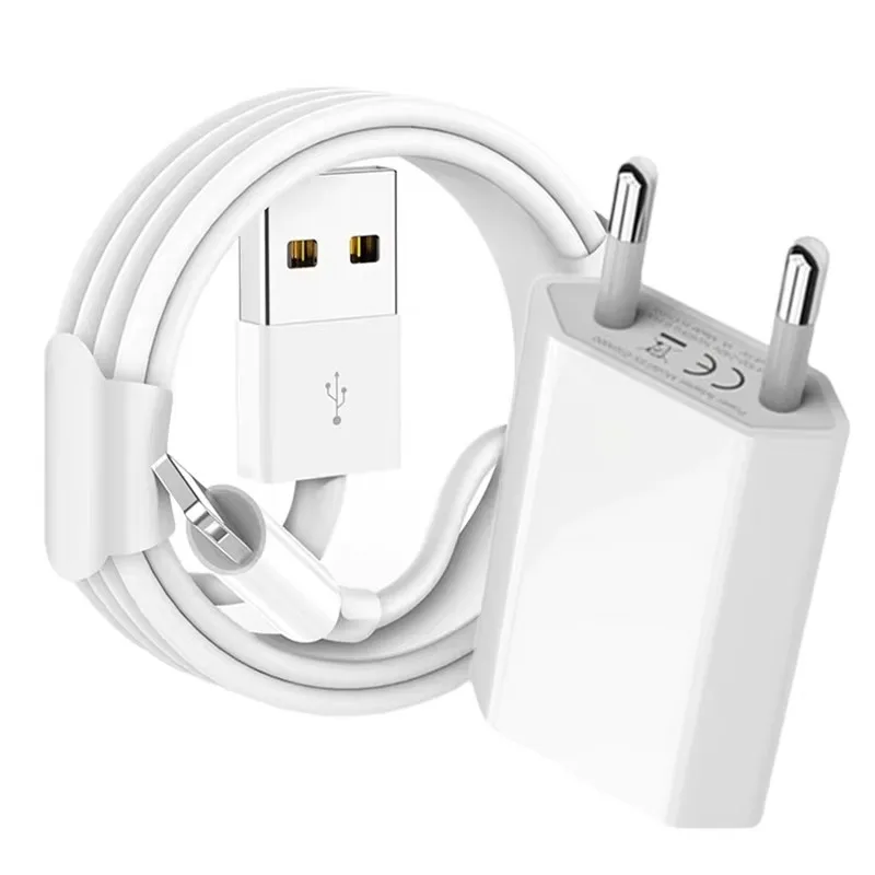 Cargador USB Original UE de carga rápida para iPhone 6S 7 8 14 Plus X XR XS 11 12 13 Pro Max Cable de datos USB de carga rápida 1m 1,5m 2m