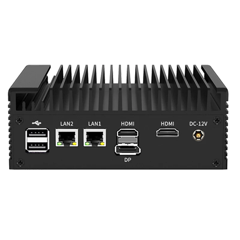 Servidor Firewall sólido 12.a generación Intel N100 N150 Mini PC sin ventilador 2xi226-V 2,5G 2 * COM NVMe 1 * DP 2 * HD computadora de refrigeración eficiente Nuc - imagen 2