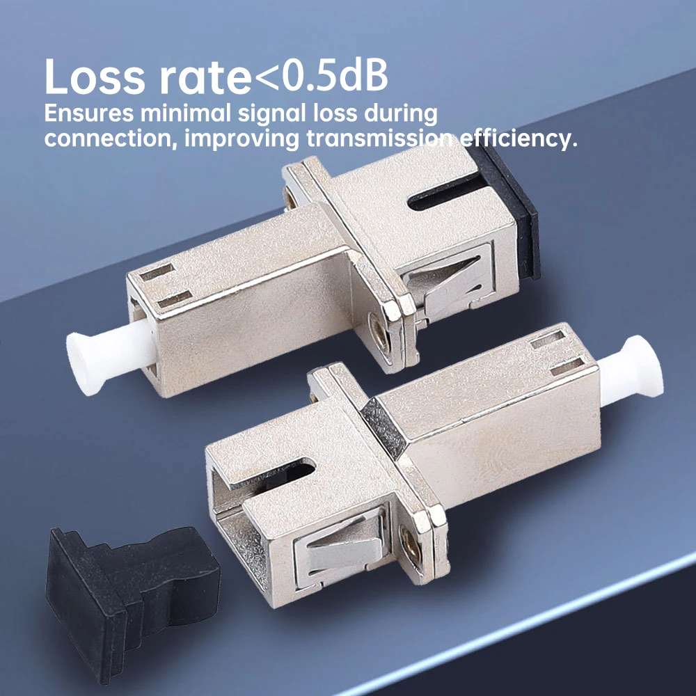 Adaptador Natalink SC a LC hembra UPC conector de fibra óptica híbrida Simplex adaptador de modo único de brida de fibra para acoplador FTTH - imagen 2