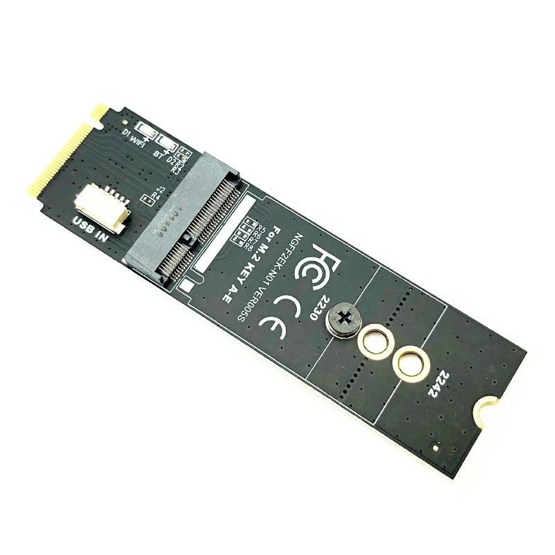 Tarjeta M.2 NGFF PCI Express a E Key M.2 M-Key a A + E Key ranura NGFF M-Key a A-E Key M.2 adaptador Wifi tarjeta de red inalámbrica Wifi