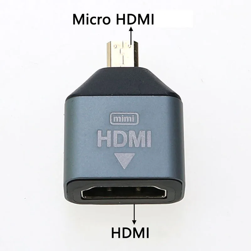 1 Uds. Adaptador MiniHDMI a HDMI, conector convertidor mini Micro HDMI macho hembra adecuado para portátiles tarjetas gráficas cámaras - imagen 5