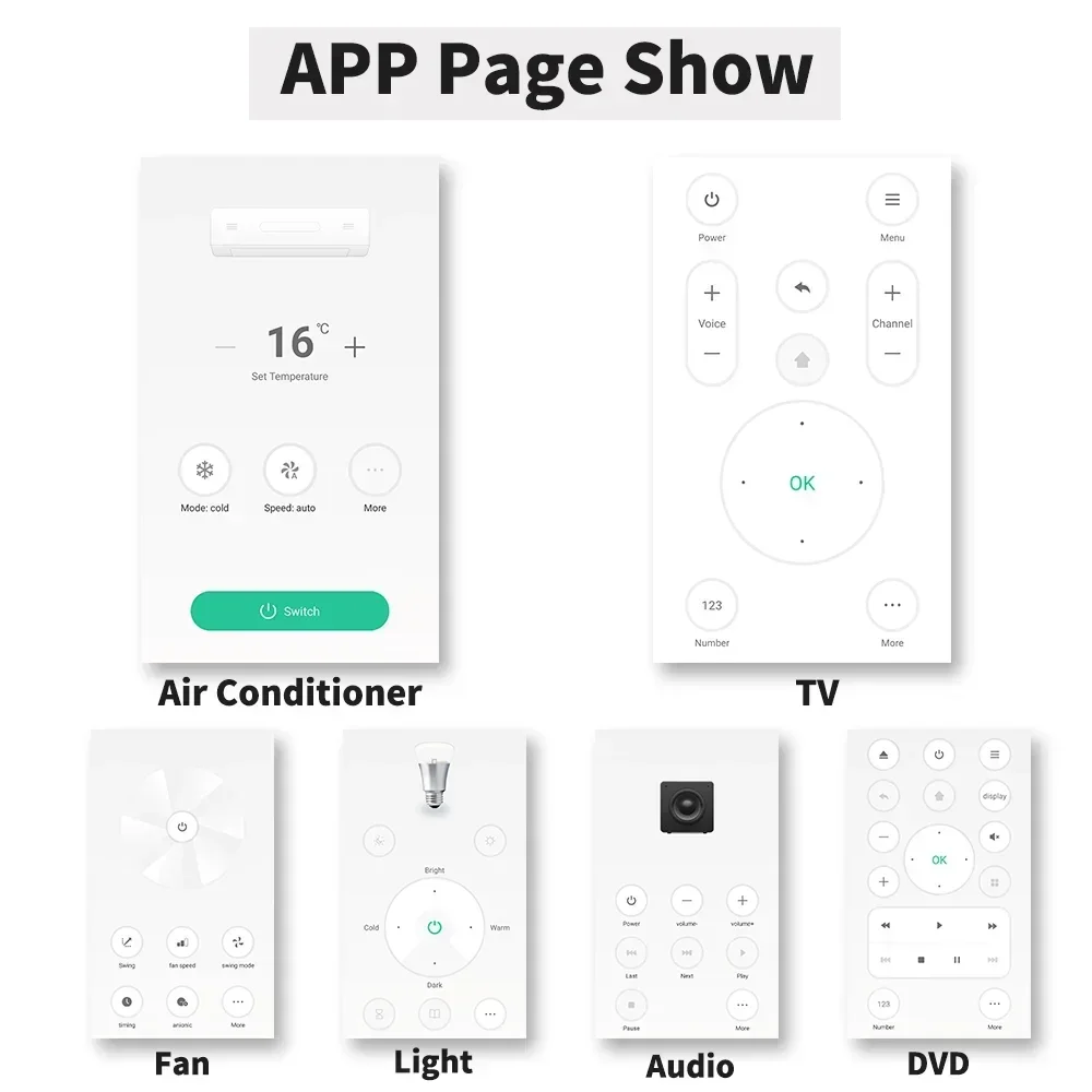 Control remoto inteligente Universal para TV, aire acondicionado, Alexa, Tuya, WiFi, IR, funciona con Google Home, Yandex, Google - imagen 4