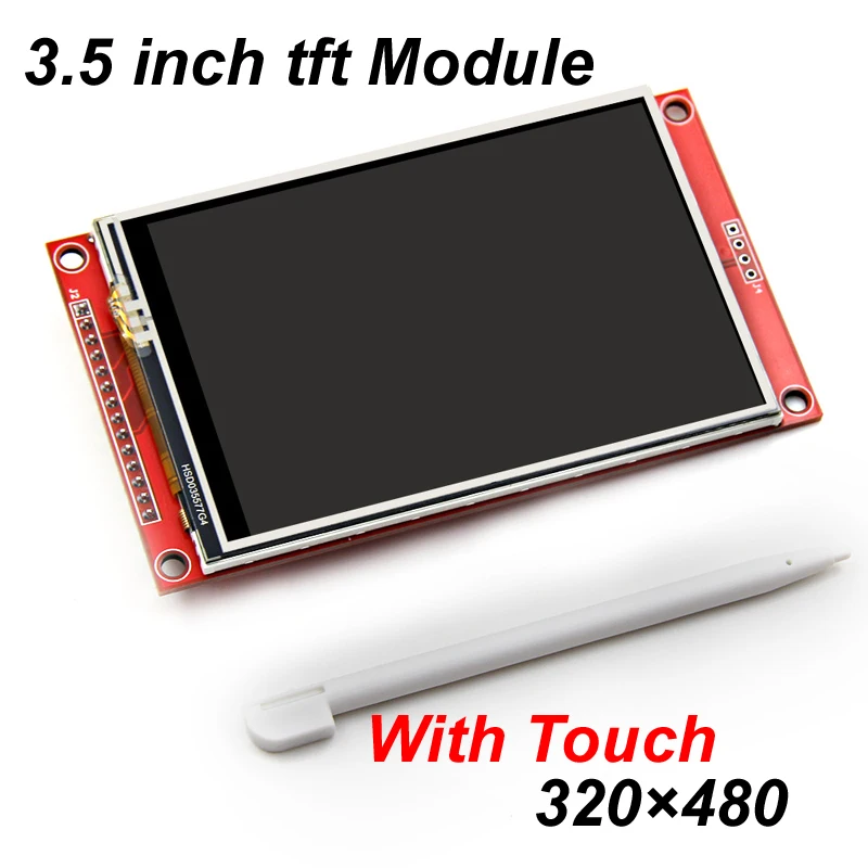 Módulo de pantalla táctil lcd tft de 320 × 480 de 3,5 pulgadas para pantalla Raspberry Pi 3,5 ”ILI9488 interfaz SPI bolígrafo táctil de pantalla