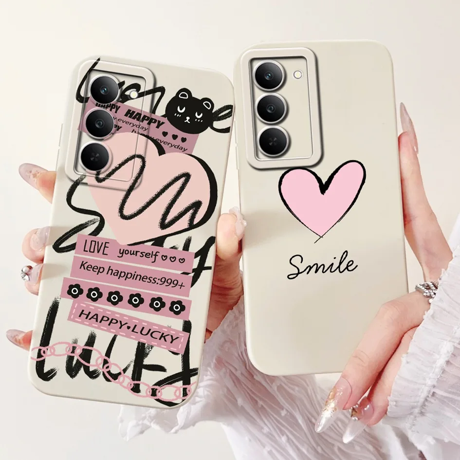 For Realme 14x 5G Case Lovely Graffiti Butterfly Camera Protection Fundas Soft Silicone Cover For Realme14X 5G Shockproof Bumper