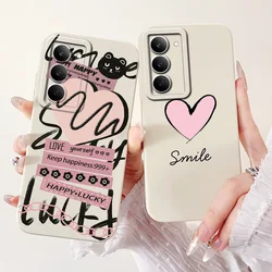 Realme 14x 5G Funda de Silicona Antigolpes con Mariposas