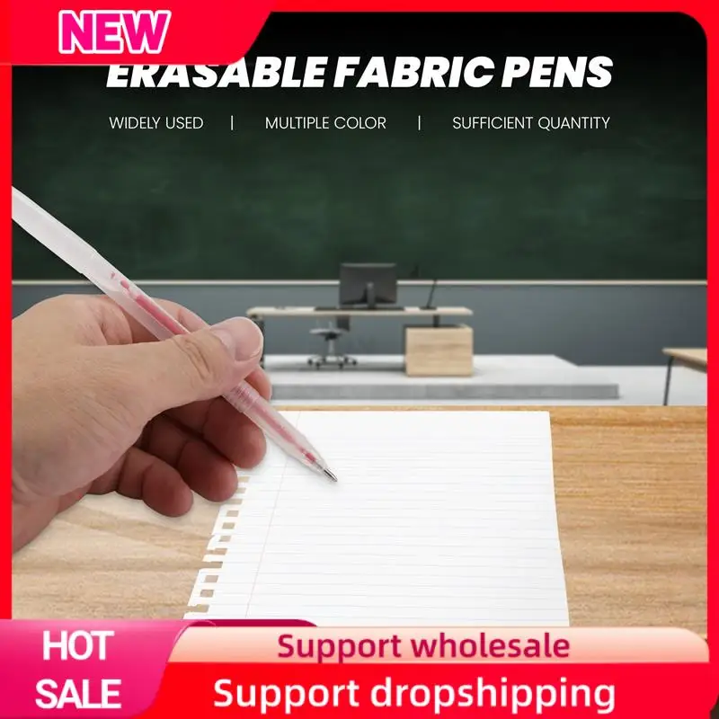 Bolígrafos borrables con calor Superior, bolígrafos que desaparecen de alta temperatura, rotuladores de tela con 20 recambios de bolígrafos borrables para cuero, vernis - imagen 3