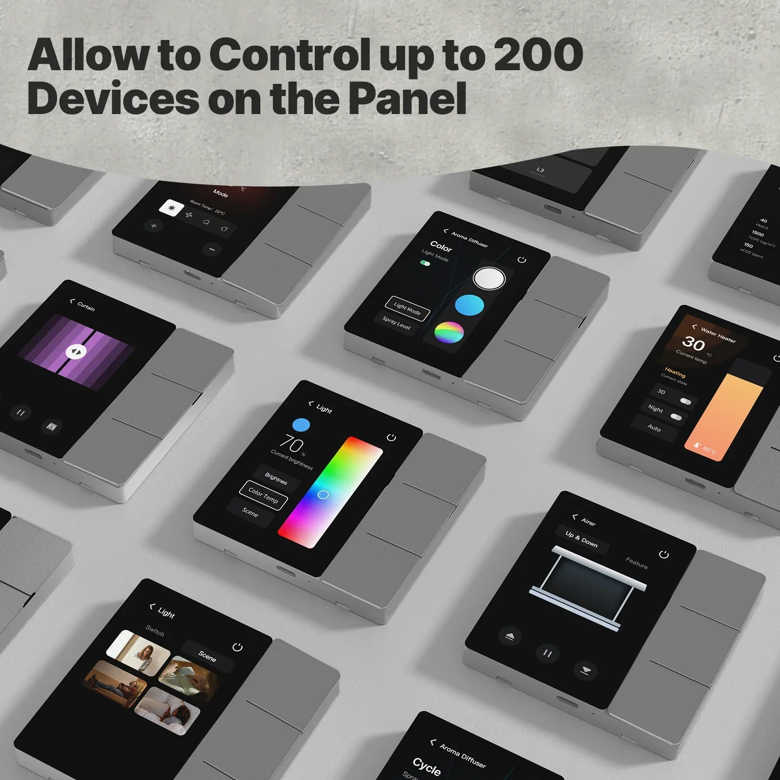 MOES Tuya WiFi 3,5 pulgadas Control central inteligente Panel táctil pantalla Central Bluetooth Sigmesh Hub incorporado 3 relés botones físicos - imagen 5