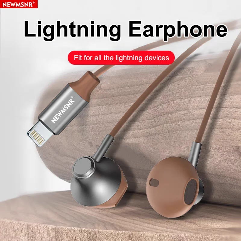 Auriculares Bluetooth con cable de graves envolventes para Apple Lightning iPhone 11-17 Pro Max Mini XS XR X 7 8 6 Plus auriculares para Samsung