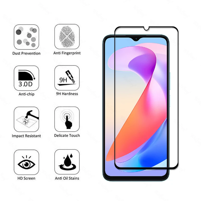 6 en 1 para Honor X6A vidrio templado para Honor X6A cubierta completa Protector de pantalla película de cámara Honor X6A vidrio - imagen 2