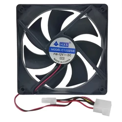 Ventilador PC 120mm – Refrigeración 12V 4 Pines Negro