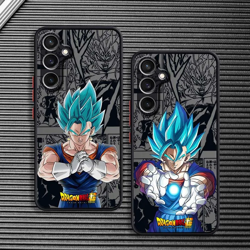 D-Dragon Ball Saiyan Anime para Samsung Galaxy S25 S24 S23 S22 FE Plus Ultra 5G funda de teléfono translúcida esmerilada - imagen 2