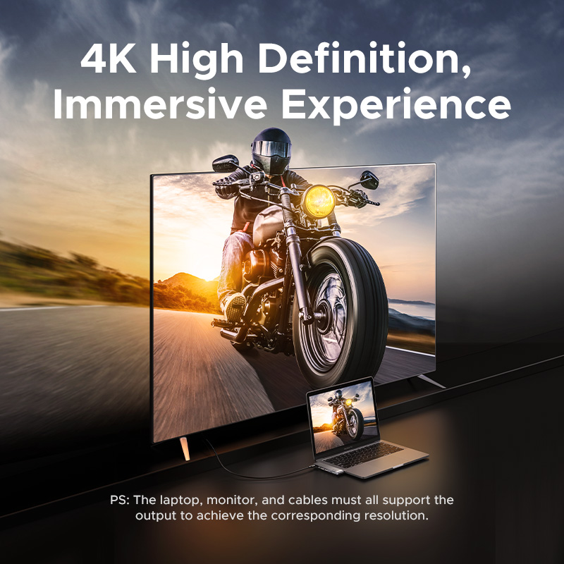 Hub USB-C HDMI 4K con Lector SD/TF para MacBook Pro y Air - imagen 2