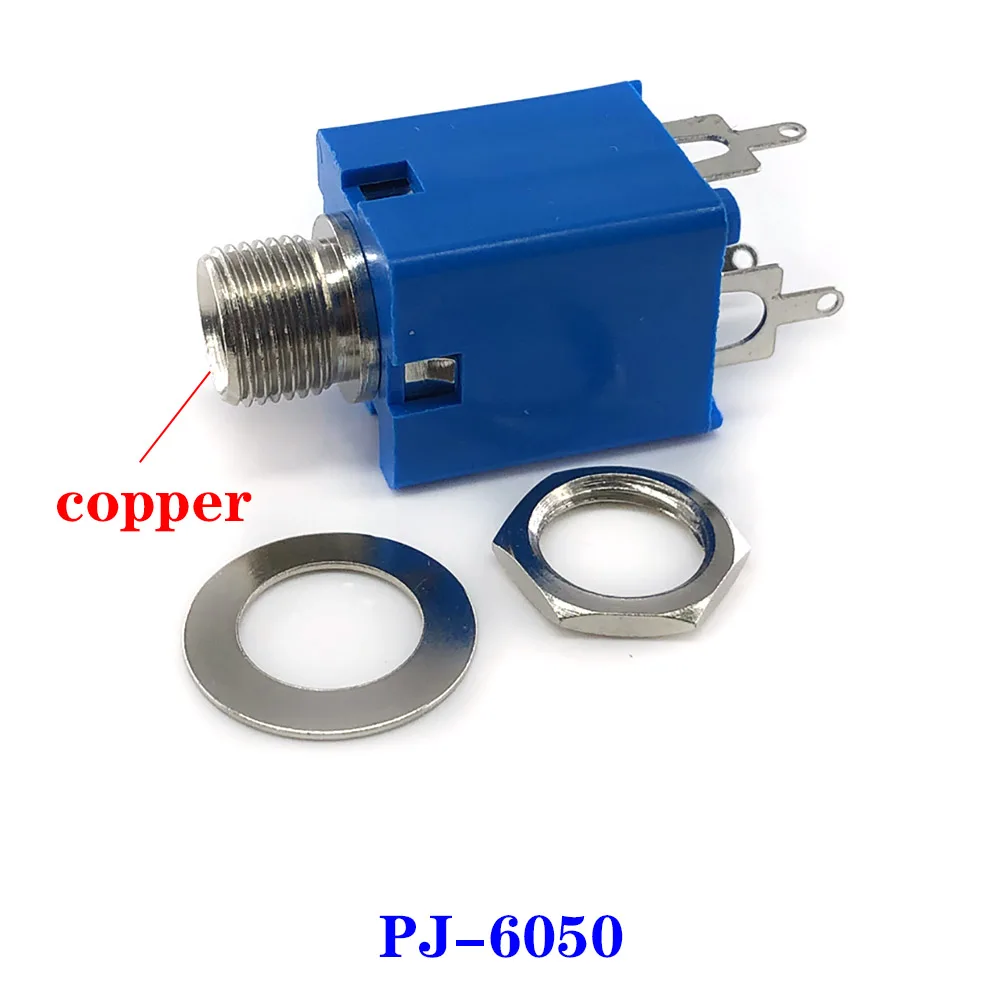 Conector de Audio Jack para altavoz, Adaptador de Audio para chasis de micrófono, 6,35mm, 1/4 pulgadas, hembra Mono, PCB, montaje en Panel - imagen 4