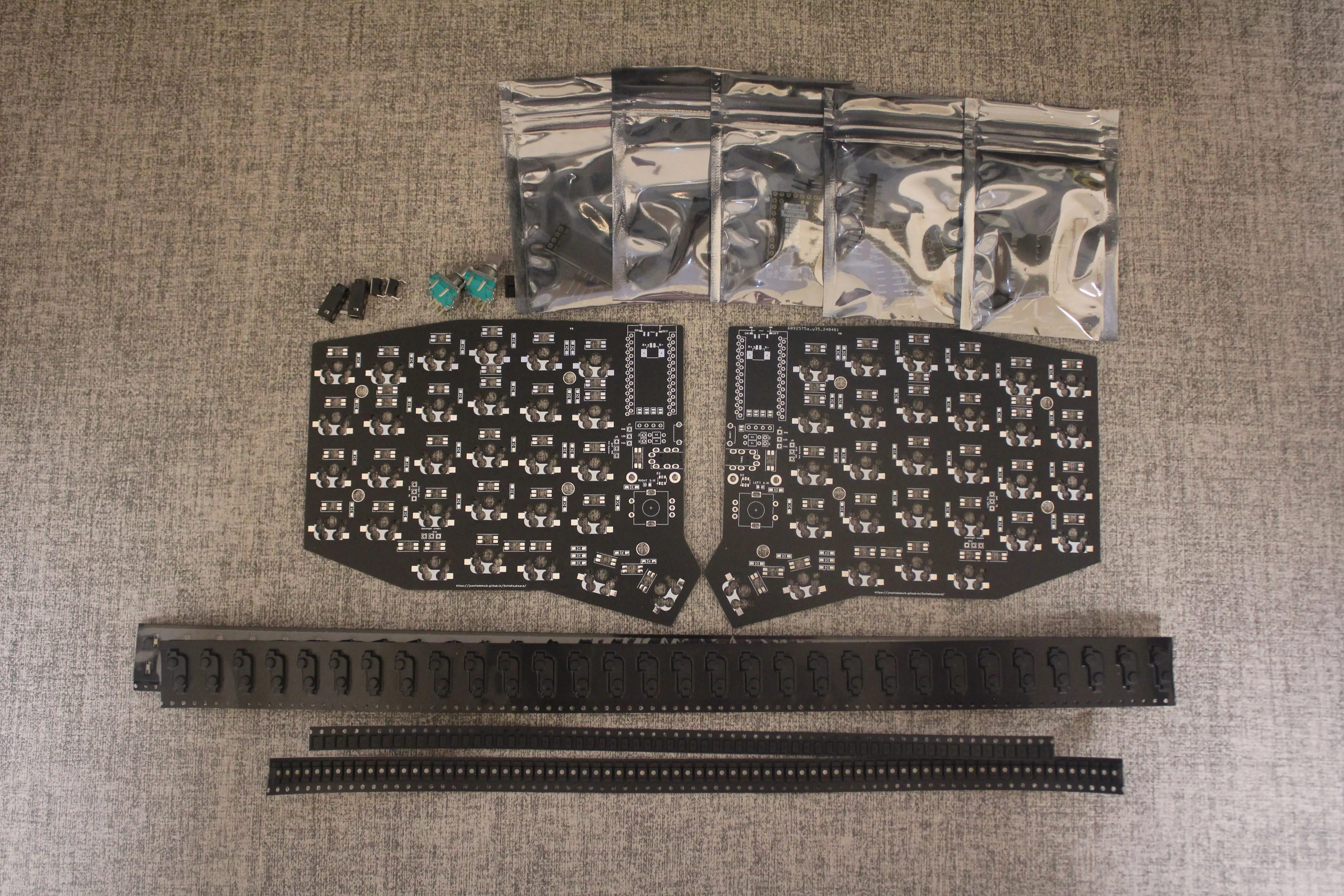 Kit PCB de teclado dividido Sofle RGB programable con cable o inalámbrico (no preconstruir) - imagen 4