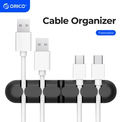 ORICO Organizador de Cables Silicona – Enrollador USB y Clips