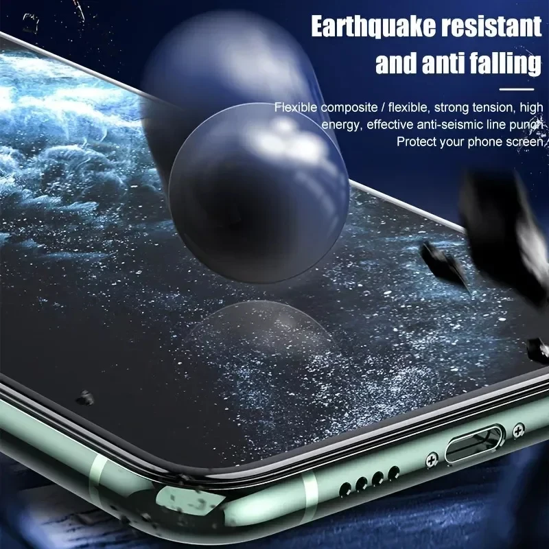 Protector de pantalla de hidrogel para iPhone, película de cubierta completa para iPhone 14, 15, 13, 12, 11 Pro Max, 14, 15 Plus, 12 Pro, X, XS Max, XR, 5 unidades - imagen 4