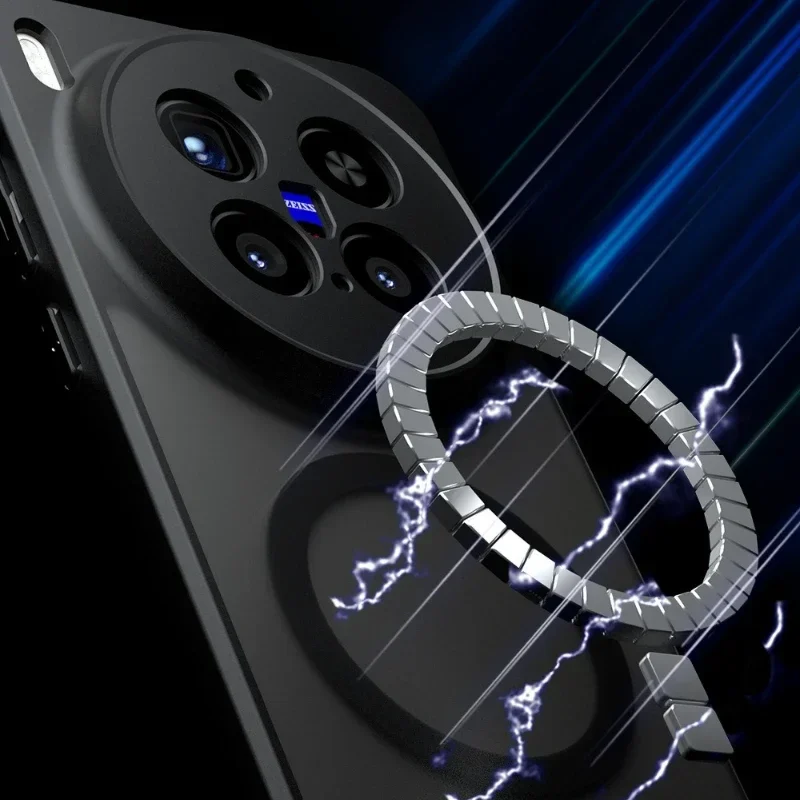 Para Magsafe funda de PC mate acrílica magnética para VIVO X300 Pro X 300 cubierta de teléfono transparente a prueba de golpes parachoques para Vivo X300pro - imagen 5