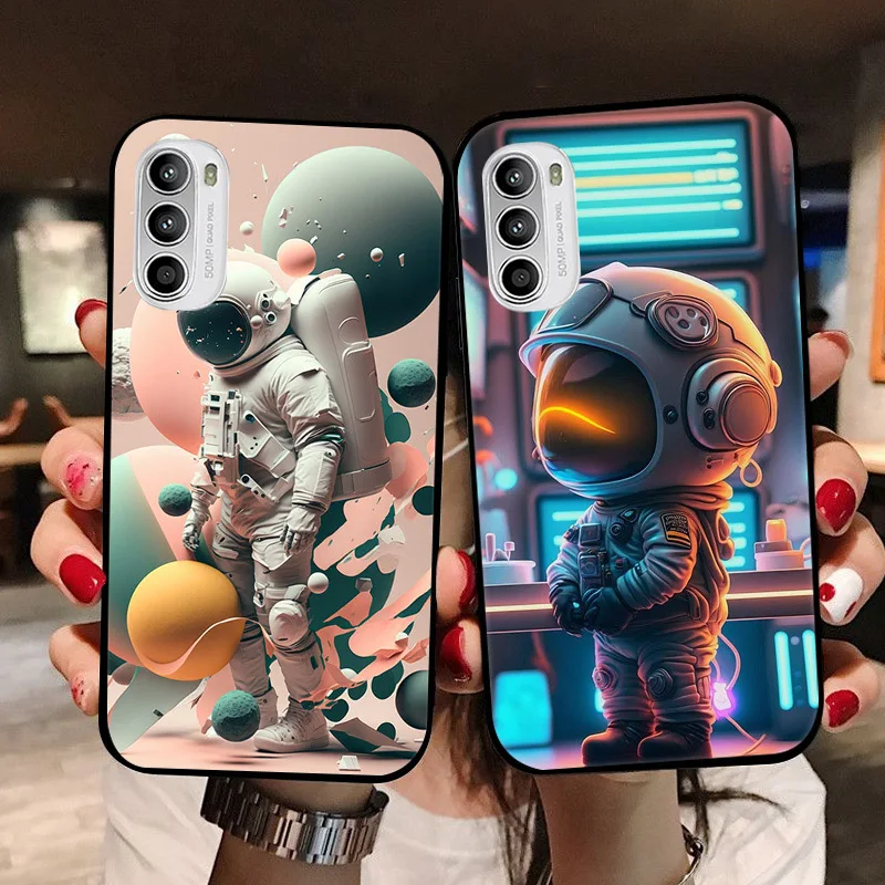 Funda bonita de dibujos animados para Motorola Moto G52 4G G82 5G G71S, funda de silicona suave mate para Moto F82 5G G 82, Fundas - imagen 2