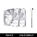 2PCS Fan White