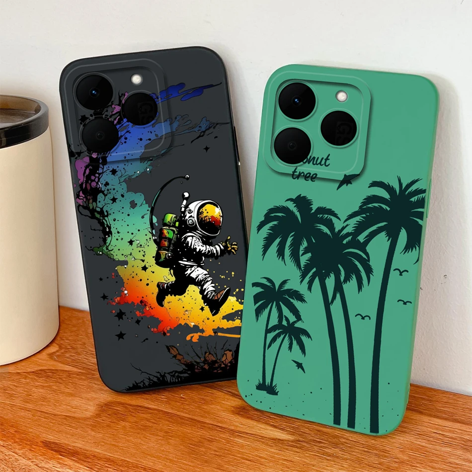 Para Realme 15T 15X 5G funda de teléfono Simple nube cielo cobertura completa cubierta de silicona líquida suave para Realme15T 15 X carcasa ligera - imagen 3