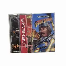 Mortal Kombat-1, 2, 3, 4, Fire Shark guantelete 4 Lightning Force, manual de juego MD de 16 bits, instrucciones para Sega Genesis Mega Drive